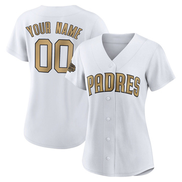 Custom Women's Authentic San Diego Padres White 2022 All-Star Game Jersey