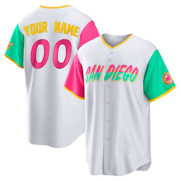 Custom Youth Replica San Diego Padres White 2022 City Connect Jersey