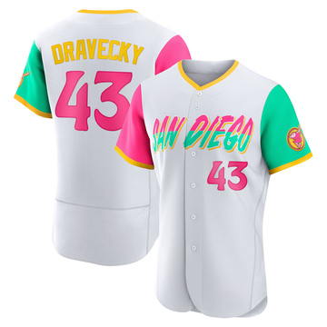 Dave Dravecky Men's Authentic San Diego Padres White 2022 City Connect Jersey