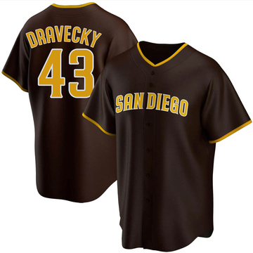 Dave Dravecky Men's Replica San Diego Padres Brown Road Jersey