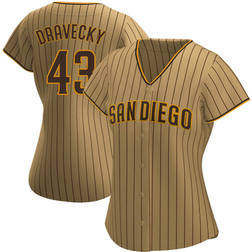Dave Dravecky Women's Authentic San Diego Padres Tan/Brown Alternate Jersey