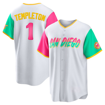 Garry Templeton Men's Replica San Diego Padres White 2022 City Connect Jersey
