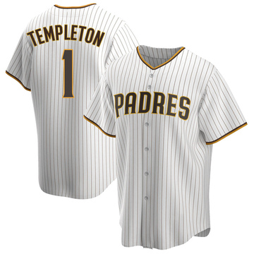 Garry Templeton Youth Replica San Diego Padres White/Brown Home Jersey