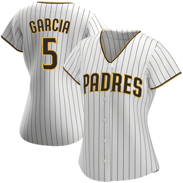 Greg Garcia Women's Replica San Diego Padres White/Brown Home Jersey