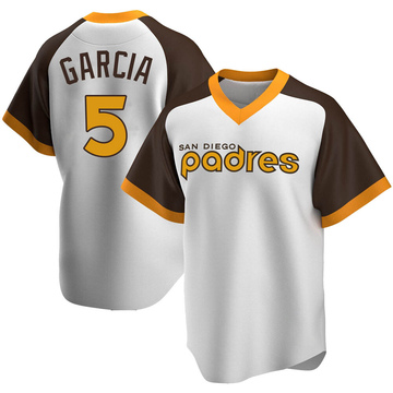 Greg Garcia Youth Replica San Diego Padres White Home Cooperstown Collection Jersey