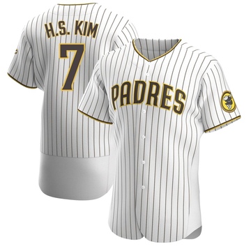 Ha-Seong Kim Men's Authentic San Diego Padres White/Brown Home Jersey