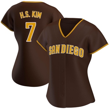 Ha-Seong Kim Women's Authentic San Diego Padres Brown Road Jersey