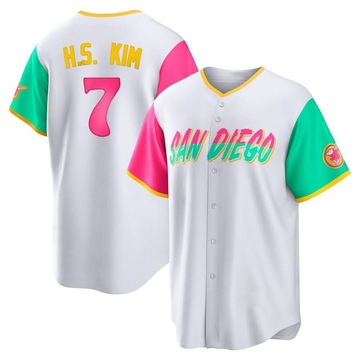 Ha-Seong Kim Youth Replica San Diego Padres White 2022 City Connect Jersey
