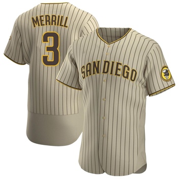 Jackson Merrill Men's Authentic San Diego Padres Tan/Brown Alternate Jersey