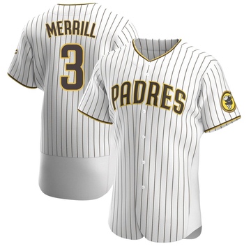 Jackson Merrill Men's Authentic San Diego Padres White/Brown Home Jersey