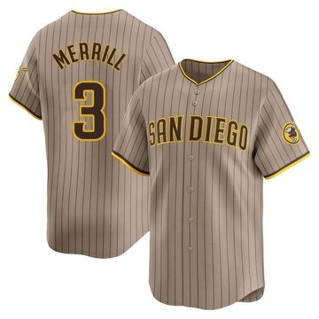 Jackson Merrill Youth Limited San Diego Padres Tan Alternate Jersey