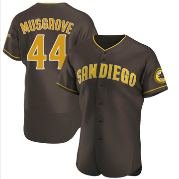 Joe Musgrove Men's Authentic San Diego Padres Brown Road Jersey