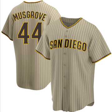 Joe Musgrove Men's Replica San Diego Padres Sand/Brown Alternate Jersey