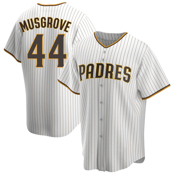 Joe Musgrove Men's Replica San Diego Padres White/Brown Home Jersey