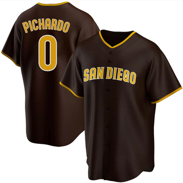 Kervin Pichardo Youth Replica San Diego Padres Brown Road Jersey