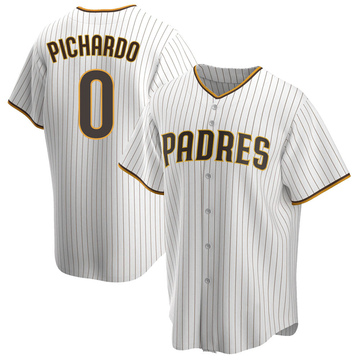 Kervin Pichardo Youth Replica San Diego Padres White/Brown Home Jersey