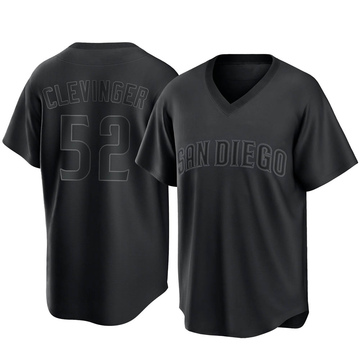 Mike Clevinger Men's Replica San Diego Padres Black Pitch Fashion Jersey