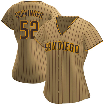Mike Clevinger Women's Replica San Diego Padres Tan/Brown Alternate Jersey