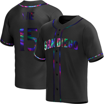 Mike Ivie Youth Replica San Diego Padres Black Holographic Alternate Jersey