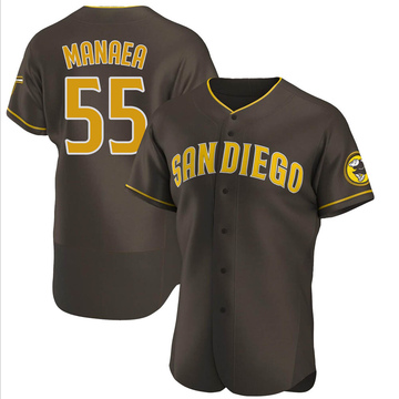 Sean Manaea Men's Authentic San Diego Padres Brown Road Jersey
