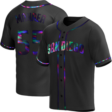 Sean Manaea Youth Replica San Diego Padres Black Holographic Alternate Jersey